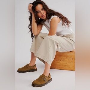 NWT Dr. Martens Jorge II Suede Slingbacks ~Muted Olive~